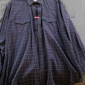 Men's Blue Checkered Shirt
